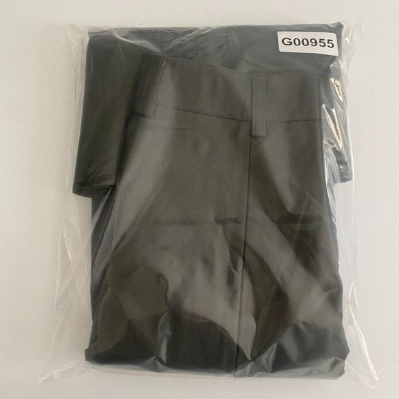 Banana Republic Vegan Leather Midi Skirt Size 4 Button Front Green Pockets - Picture 11 of 11